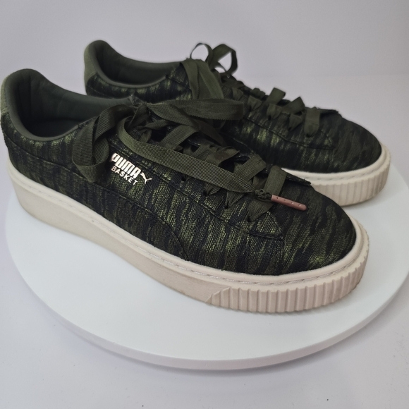 ⭐️40% Off⭐️ Puma Womens Basket Vr Platform Sneakers - Picture 9 of 15